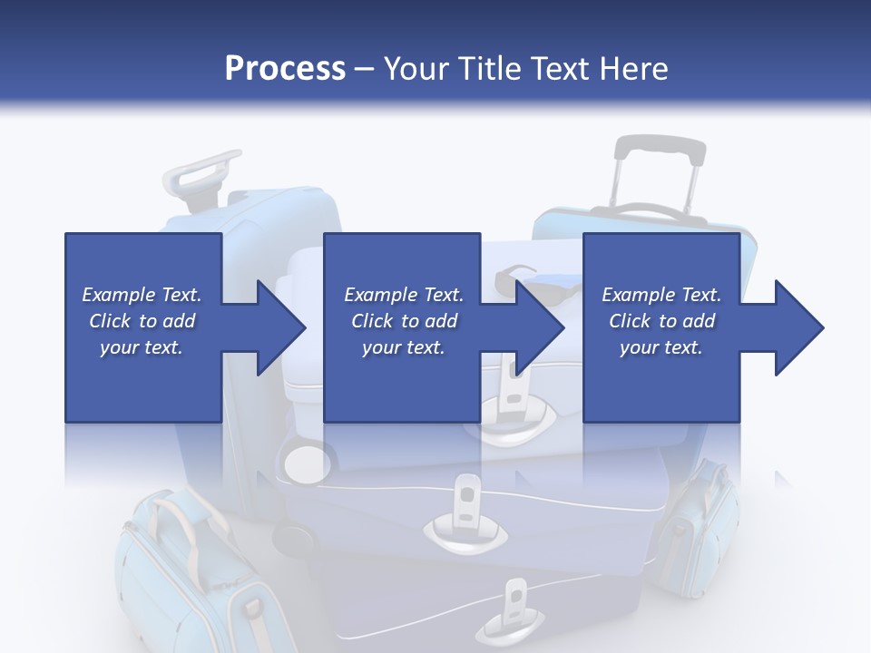 Orange Suitcase Luggage PowerPoint Template
