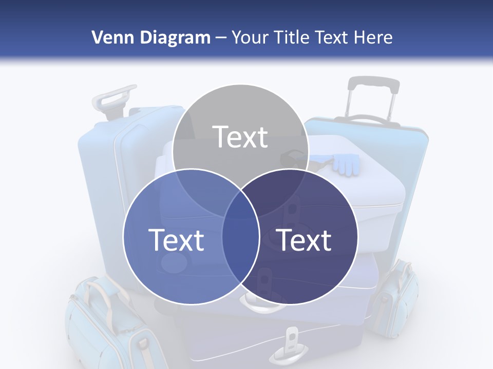 Orange Suitcase Luggage PowerPoint Template