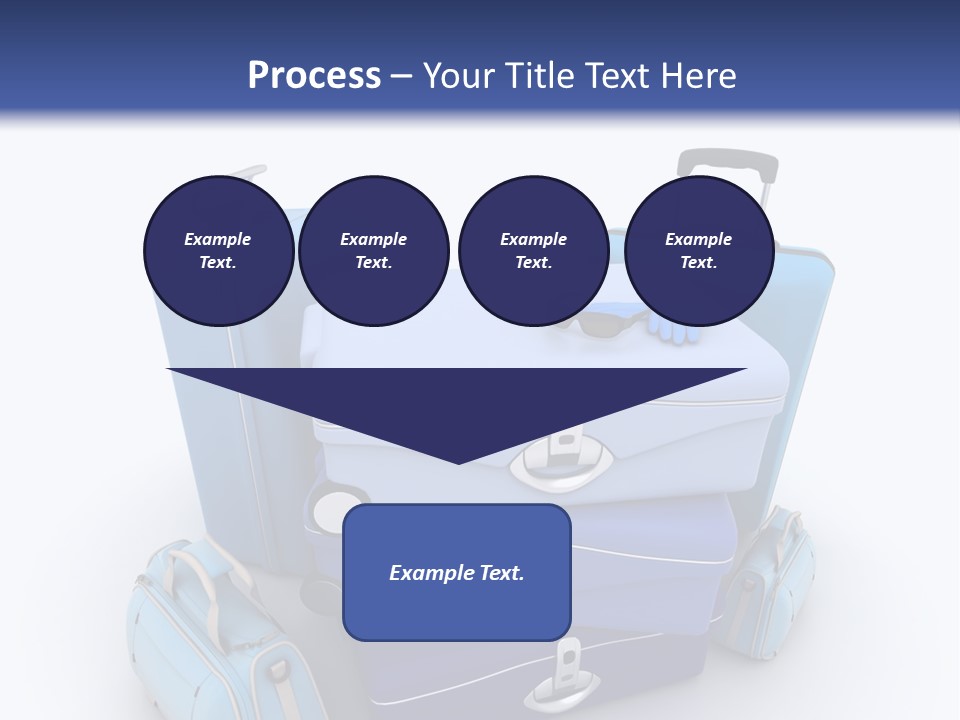 Orange Suitcase Luggage PowerPoint Template