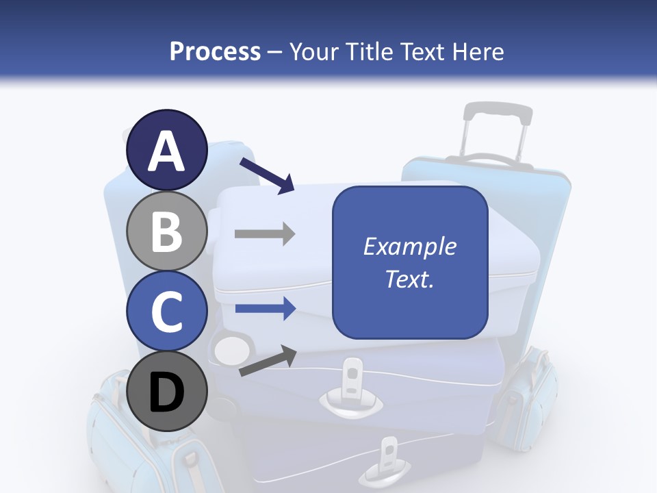 Orange Suitcase Luggage PowerPoint Template