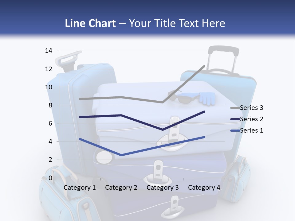 Orange Suitcase Luggage PowerPoint Template