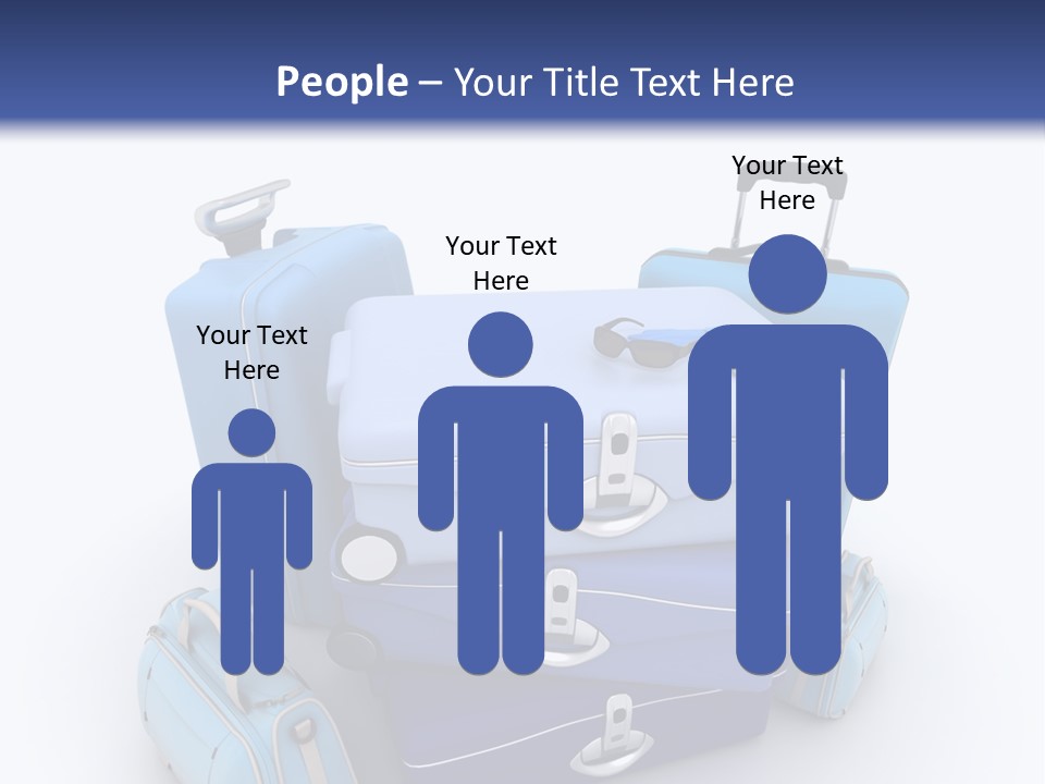 Orange Suitcase Luggage PowerPoint Template