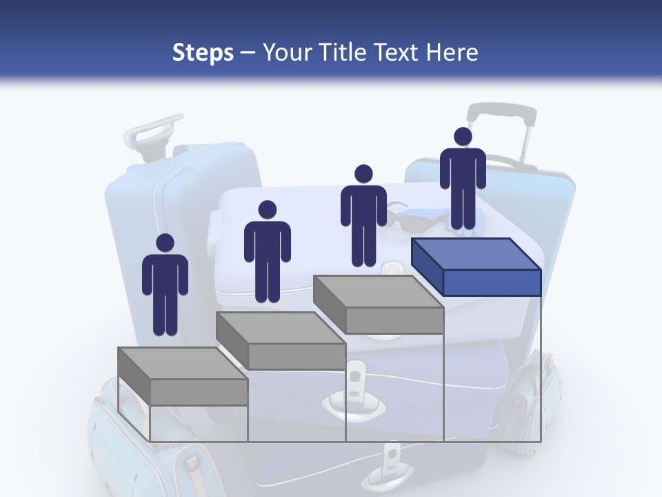 Orange Suitcase Luggage PowerPoint Template
