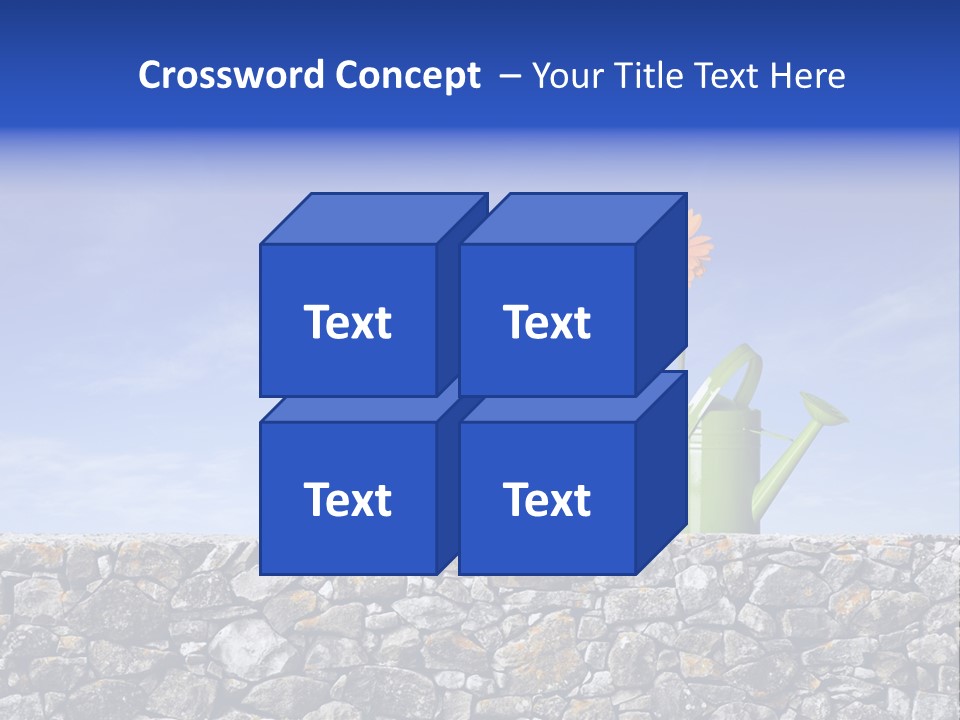 Blue Cloudscape Sky PowerPoint Template