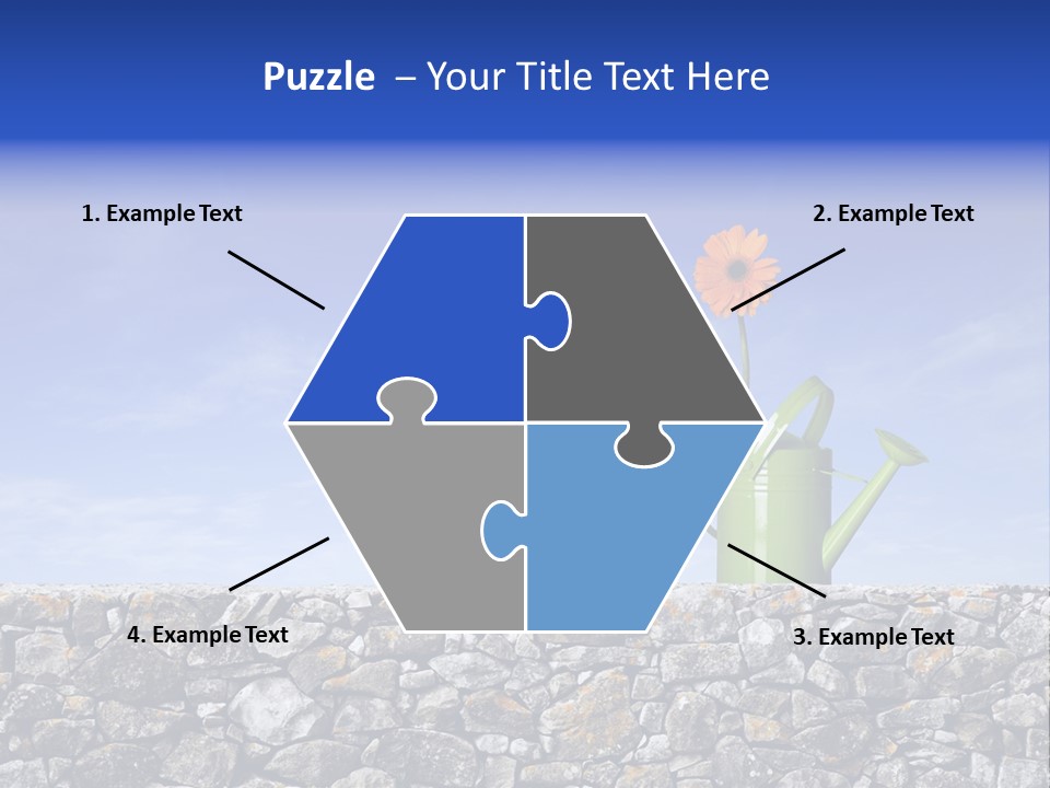 Blue Cloudscape Sky PowerPoint Template