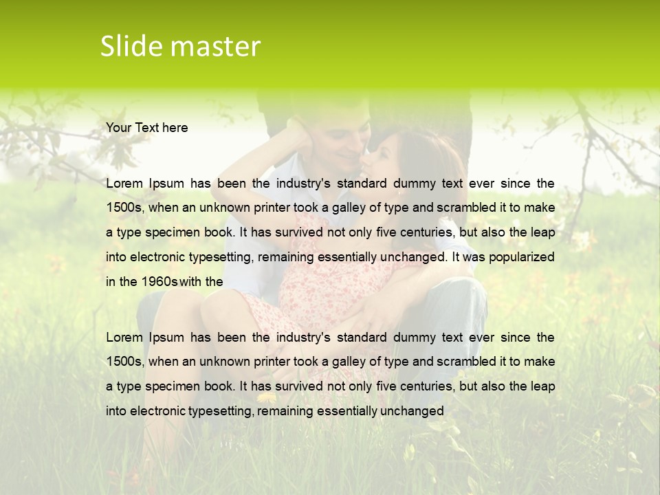 Green Togetherness People PowerPoint Template