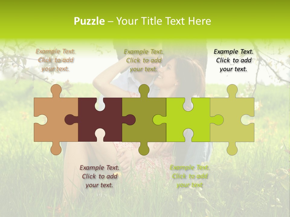 Green Togetherness People PowerPoint Template