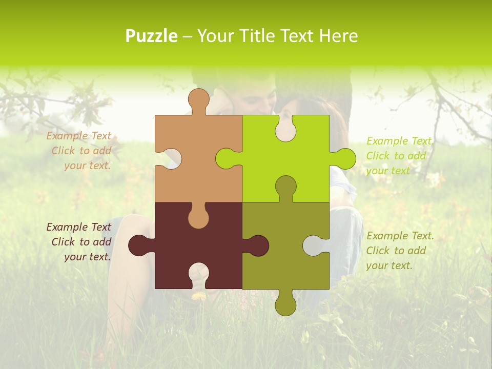Green Togetherness People PowerPoint Template