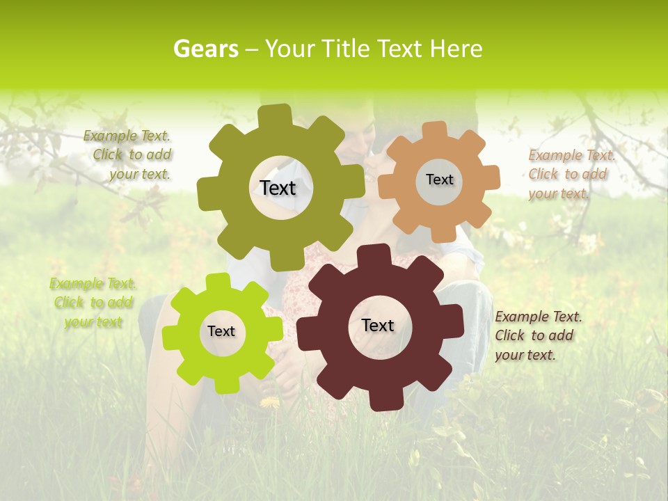 Green Togetherness People PowerPoint Template