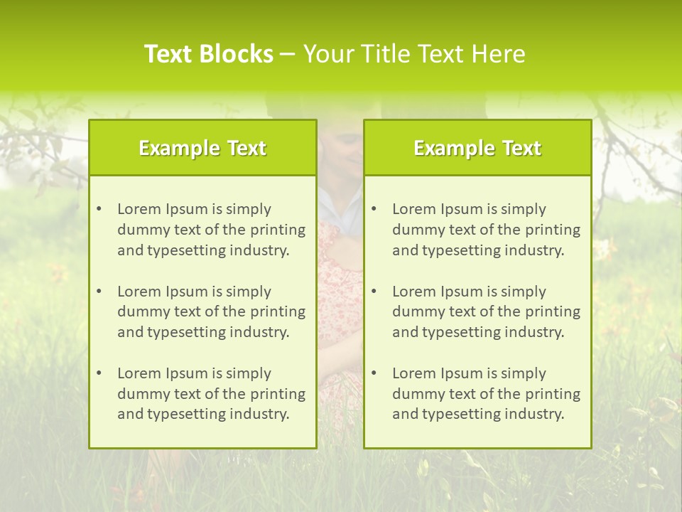 Green Togetherness People PowerPoint Template