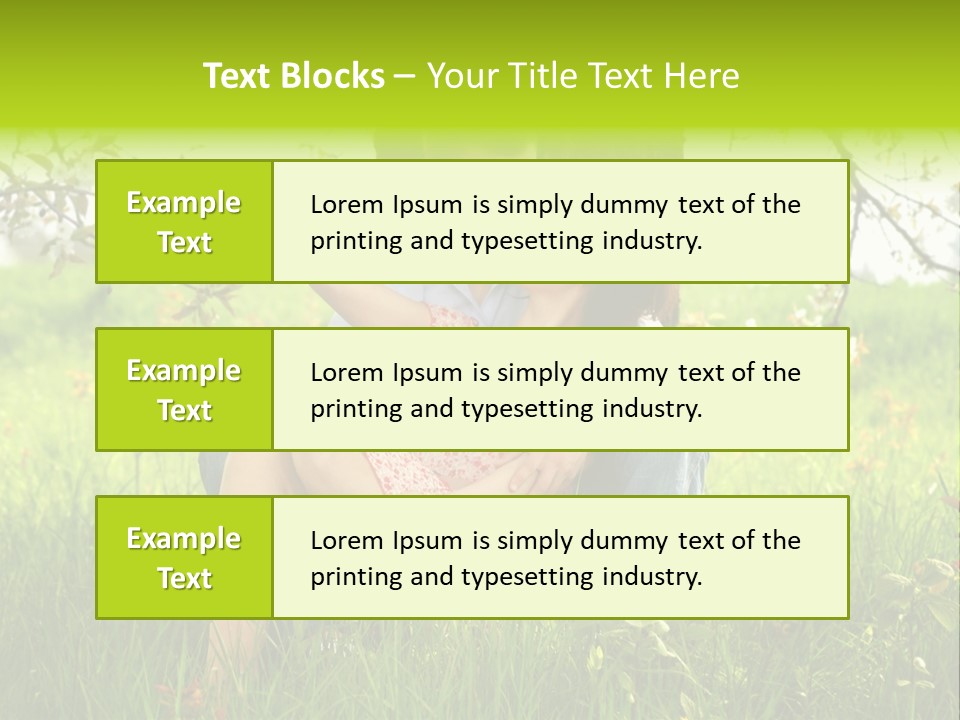 Green Togetherness People PowerPoint Template