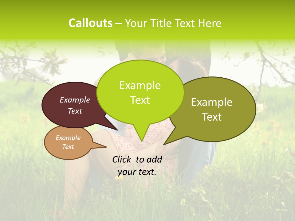 Green Togetherness People PowerPoint Template