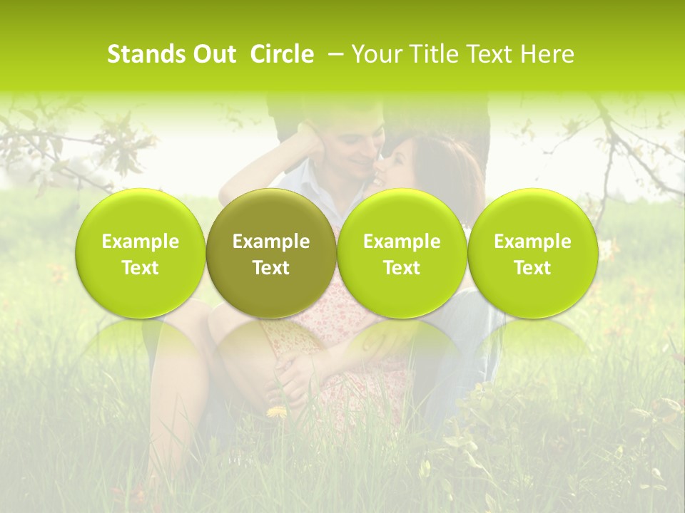 Green Togetherness People PowerPoint Template