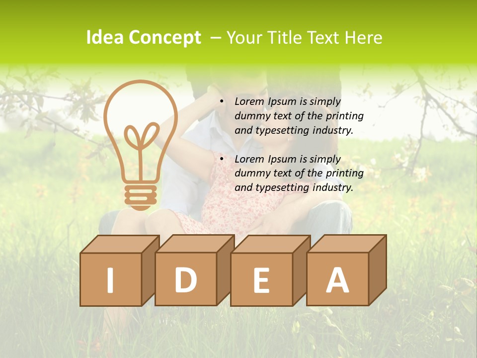 Green Togetherness People PowerPoint Template