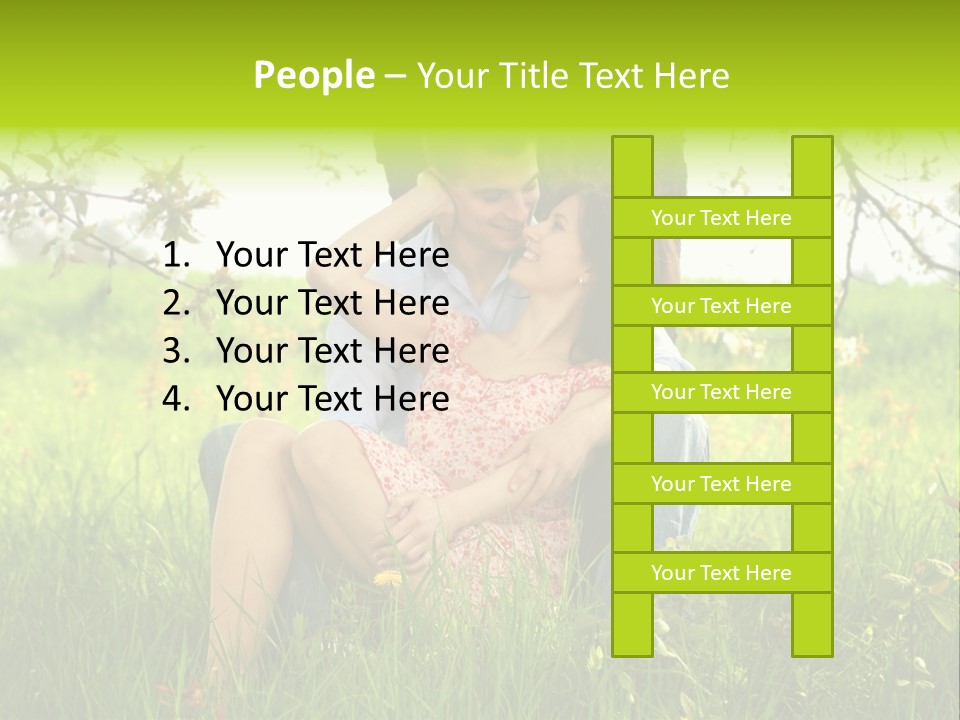 Green Togetherness People PowerPoint Template