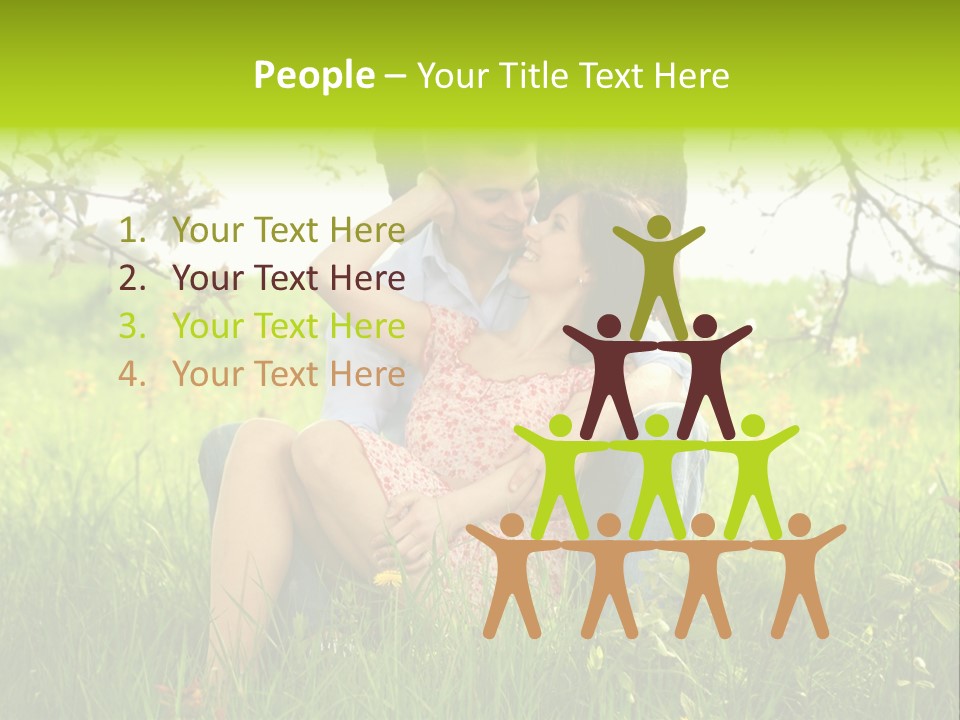 Green Togetherness People PowerPoint Template