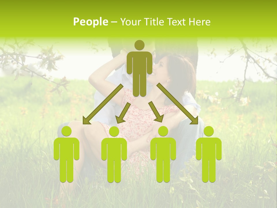 Green Togetherness People PowerPoint Template