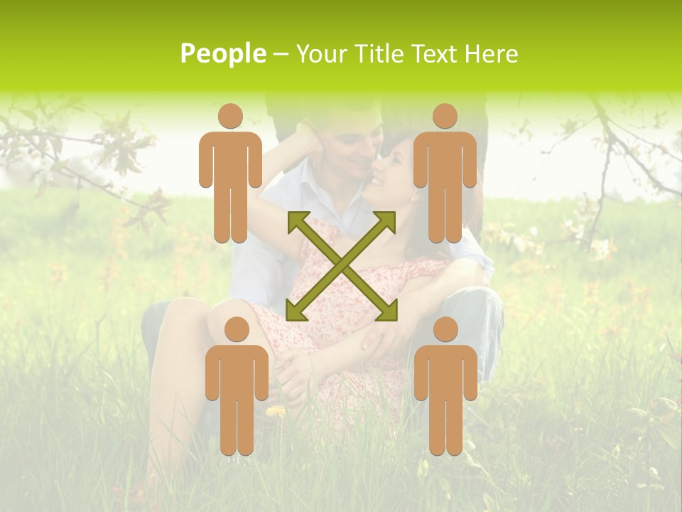 Green Togetherness People PowerPoint Template