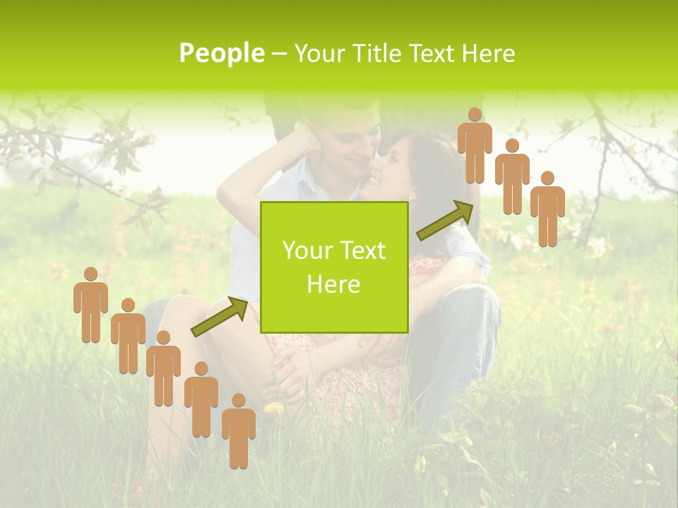 Green Togetherness People PowerPoint Template