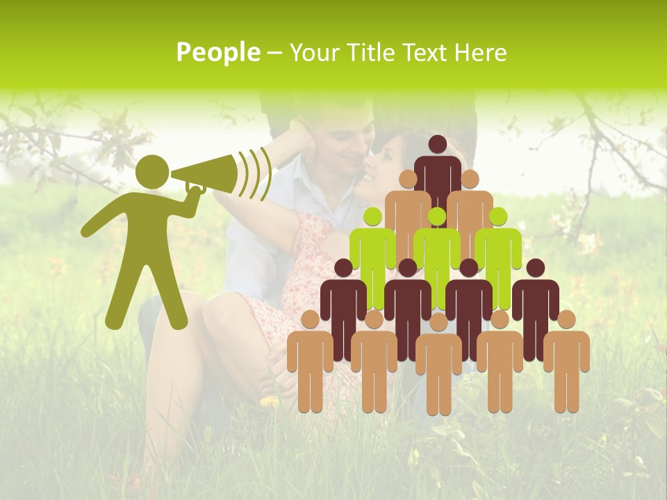 Green Togetherness People PowerPoint Template