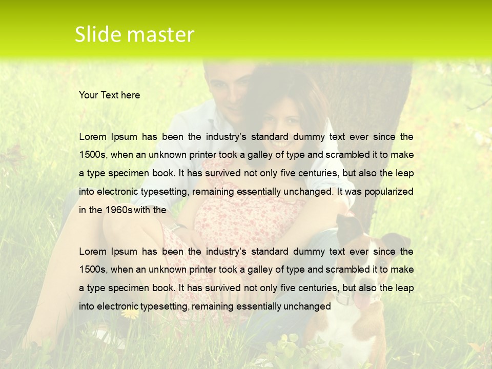 Colour Flower Young PowerPoint Template