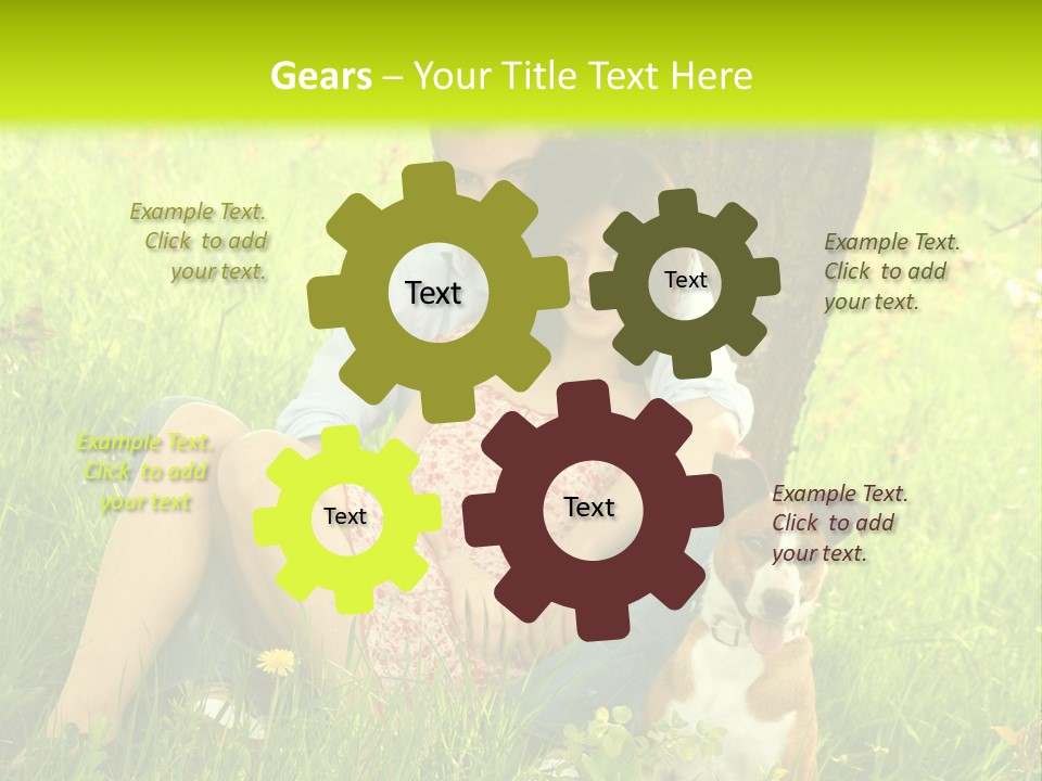 Colour Flower Young PowerPoint Template