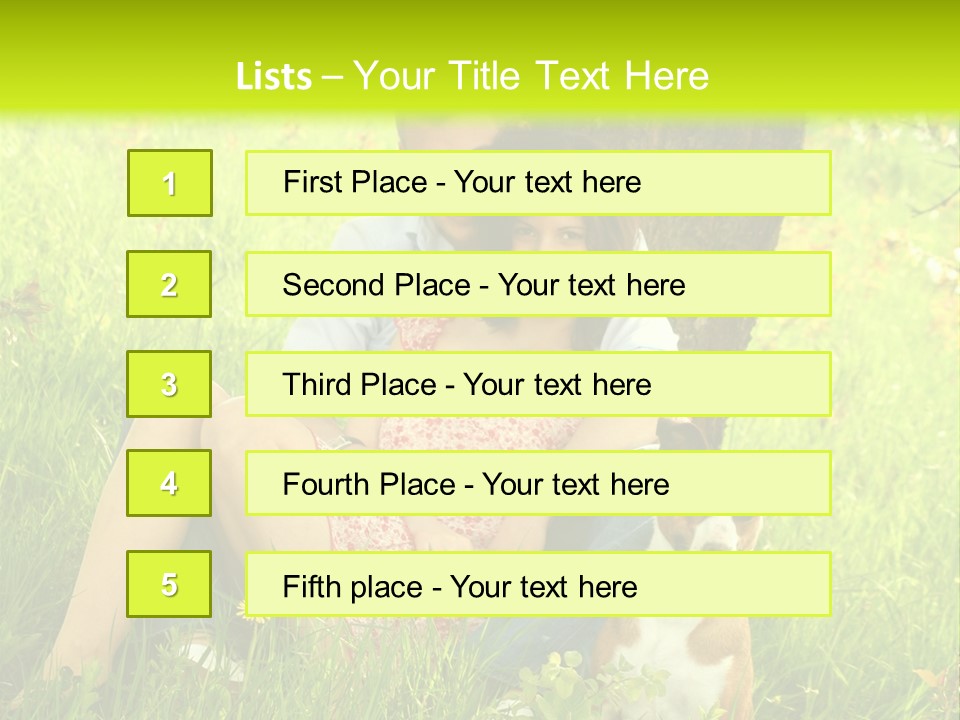 Colour Flower Young PowerPoint Template