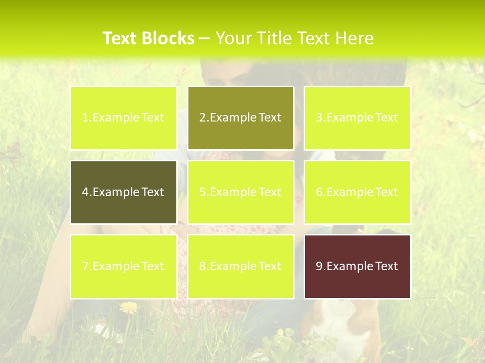 Colour Flower Young PowerPoint Template