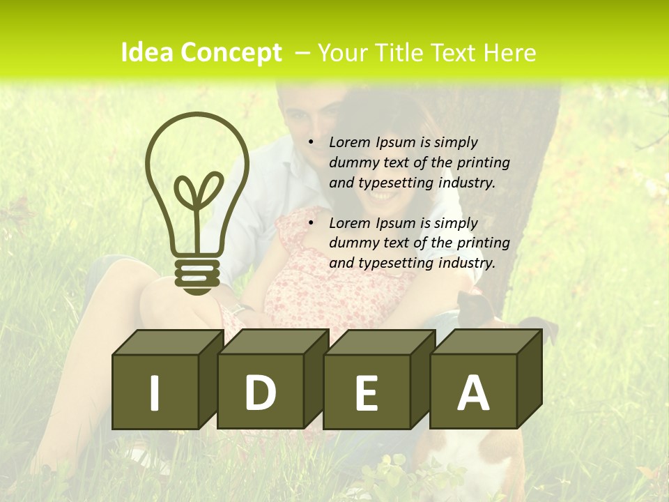 Colour Flower Young PowerPoint Template