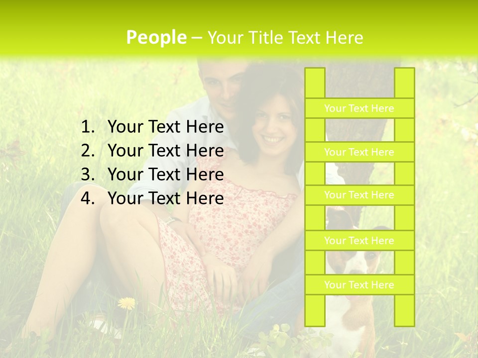 Colour Flower Young PowerPoint Template