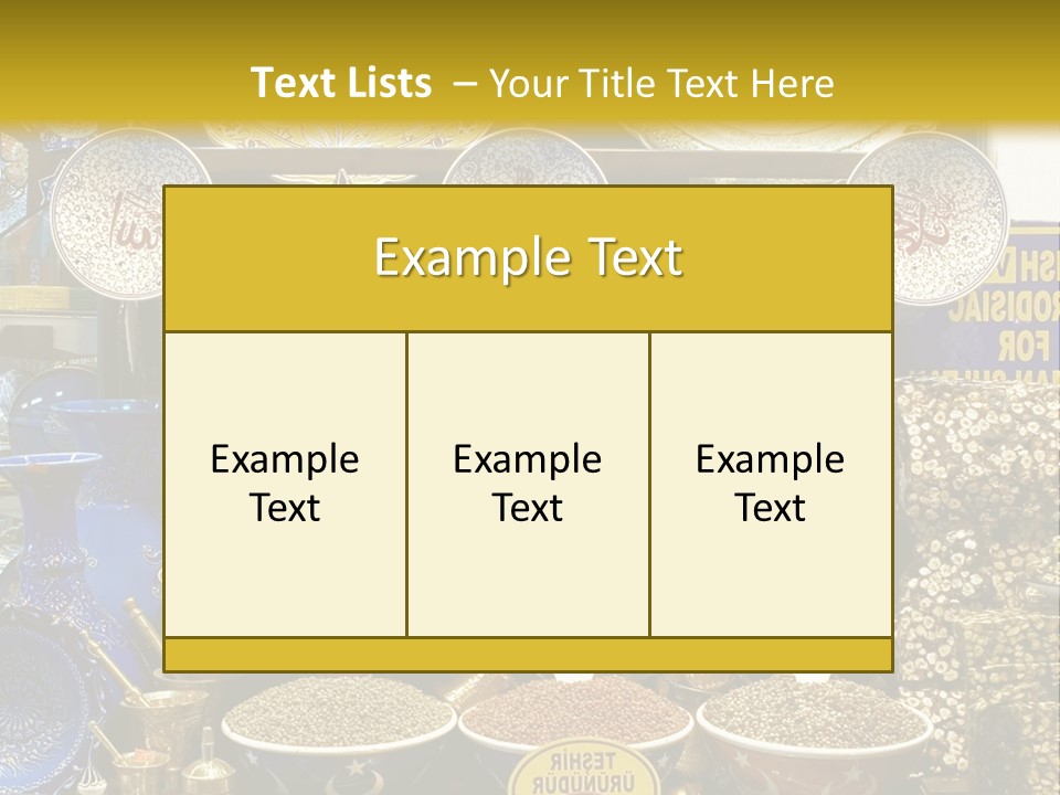 Label Crockery Herb PowerPoint Template
