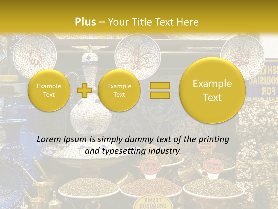 Label Crockery Herb PowerPoint Template