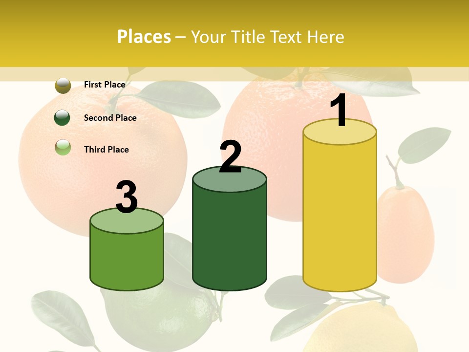 Yellow Green Fruit PowerPoint Template