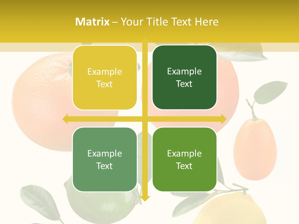 Yellow Green Fruit PowerPoint Template