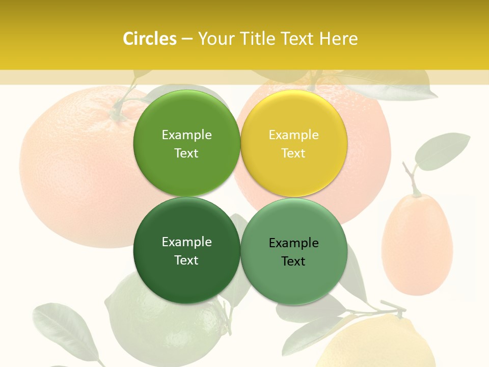 Yellow Green Fruit PowerPoint Template