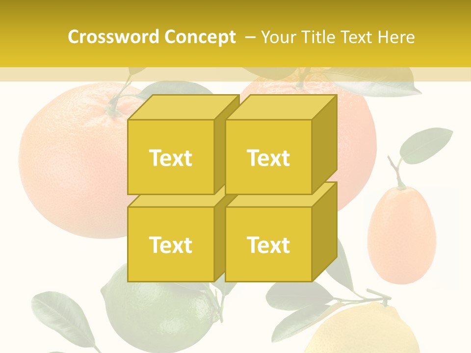 Yellow Green Fruit PowerPoint Template