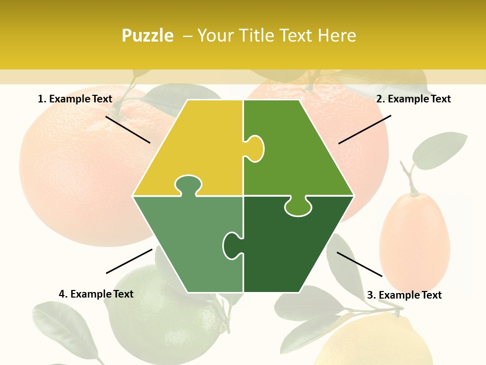 Yellow Green Fruit PowerPoint Template