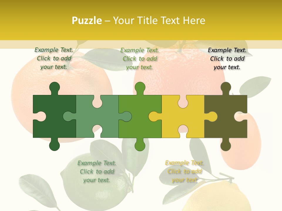 Yellow Green Fruit PowerPoint Template