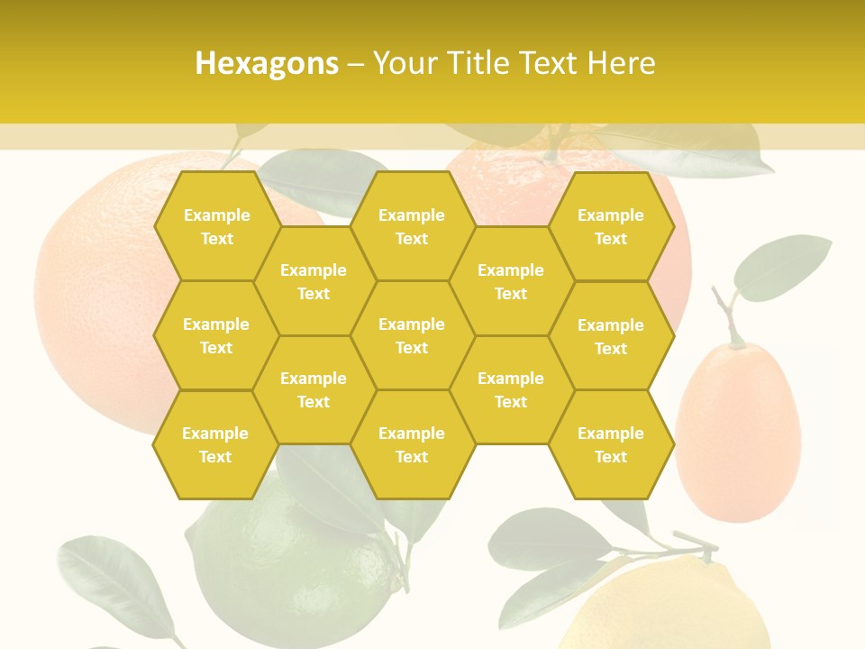 Yellow Green Fruit PowerPoint Template