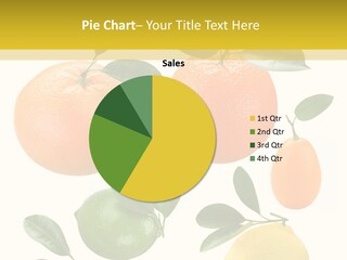 Yellow Green Fruit PowerPoint Template