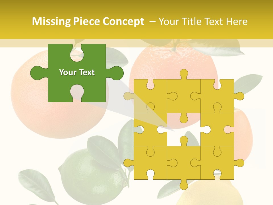 Yellow Green Fruit PowerPoint Template