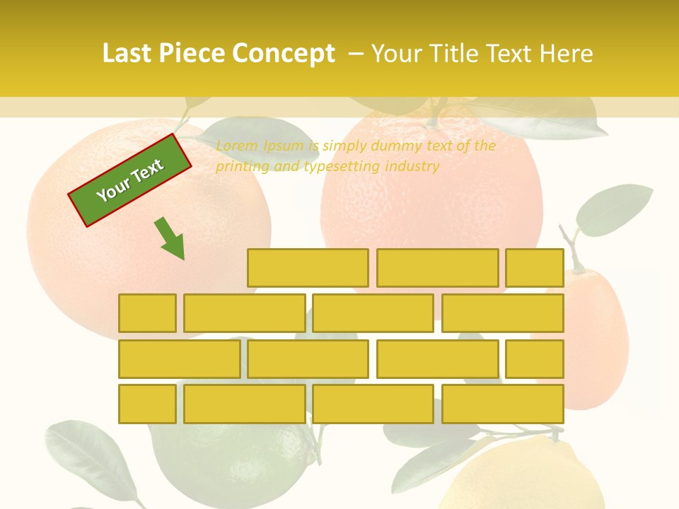 Yellow Green Fruit PowerPoint Template
