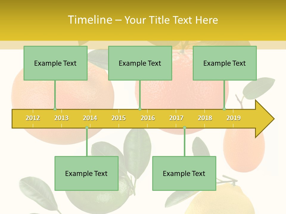 Yellow Green Fruit PowerPoint Template
