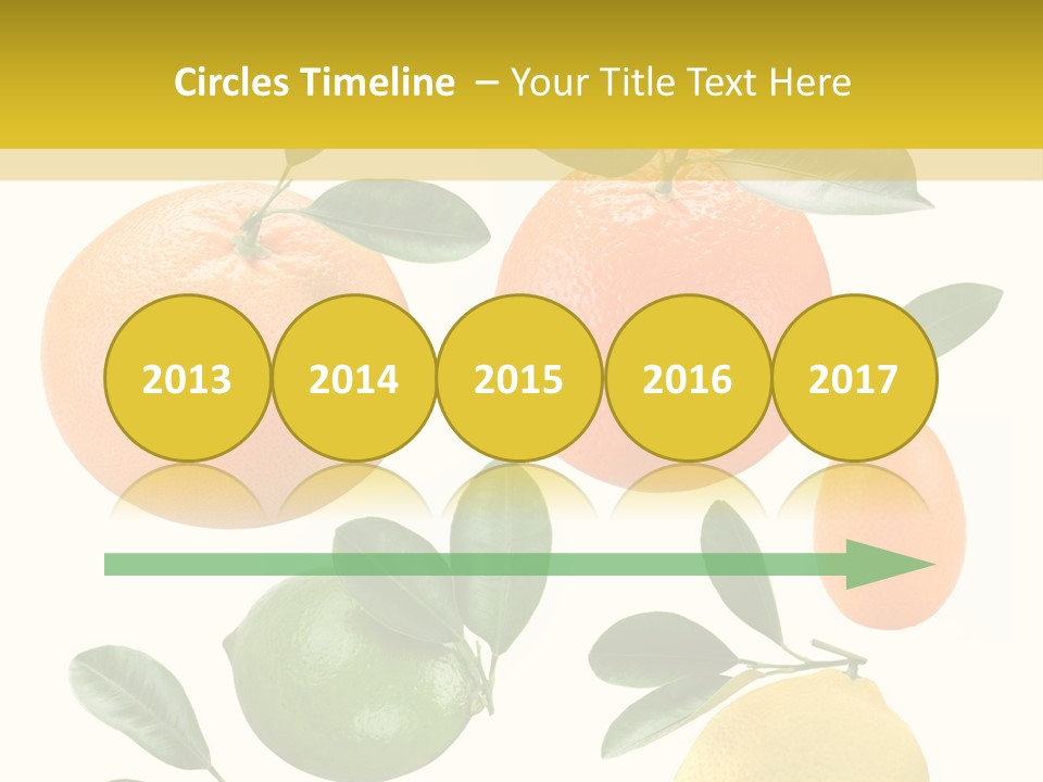 Yellow Green Fruit PowerPoint Template