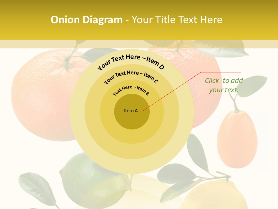 Yellow Green Fruit PowerPoint Template