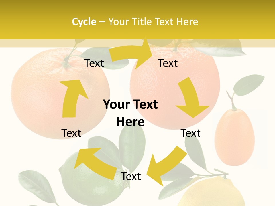 Yellow Green Fruit PowerPoint Template