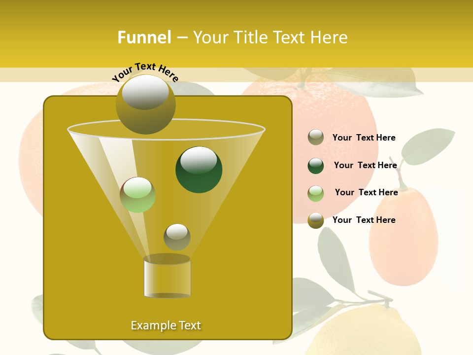 Yellow Green Fruit PowerPoint Template