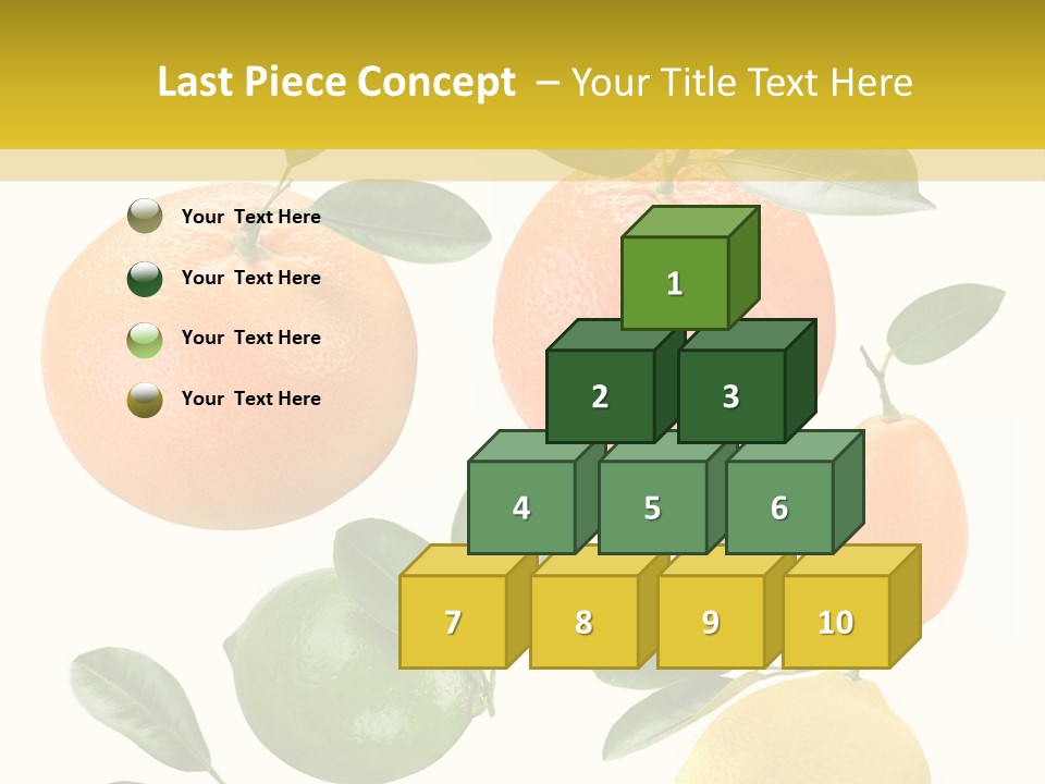 Yellow Green Fruit PowerPoint Template