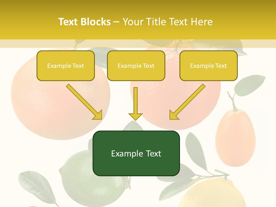 Yellow Green Fruit PowerPoint Template