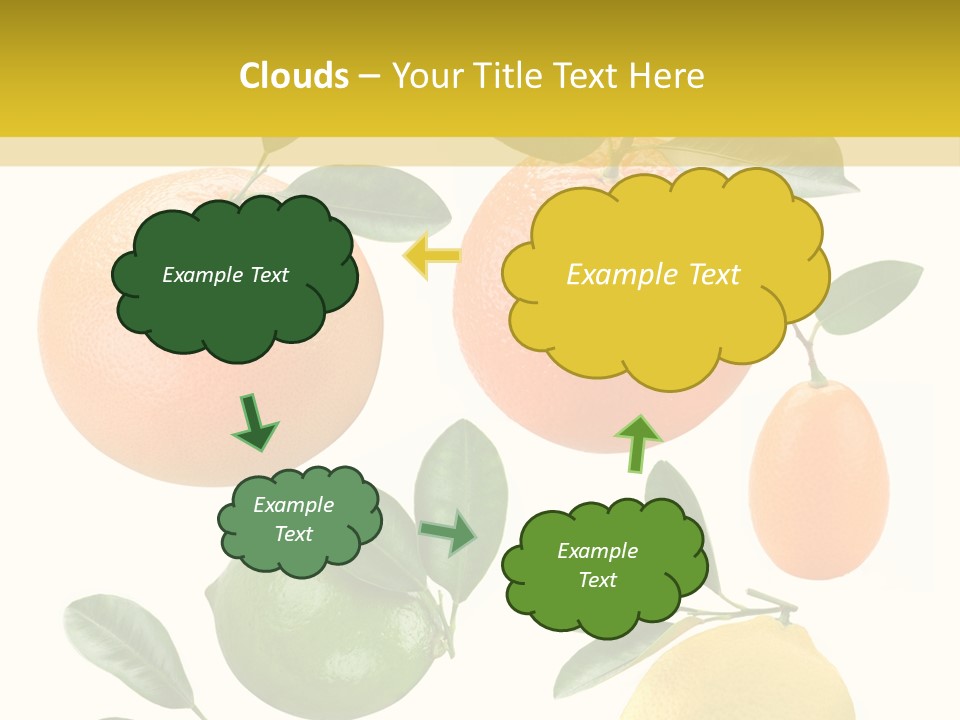 Yellow Green Fruit PowerPoint Template
